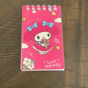 Pink bunny my melody notepads.